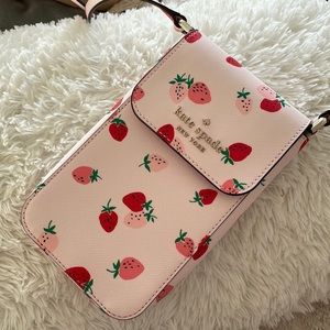 Kate spade strawberry mini phone purse